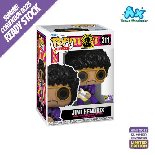 Funko POP Jimi Hendrix Convention 2023 Share Sticker
