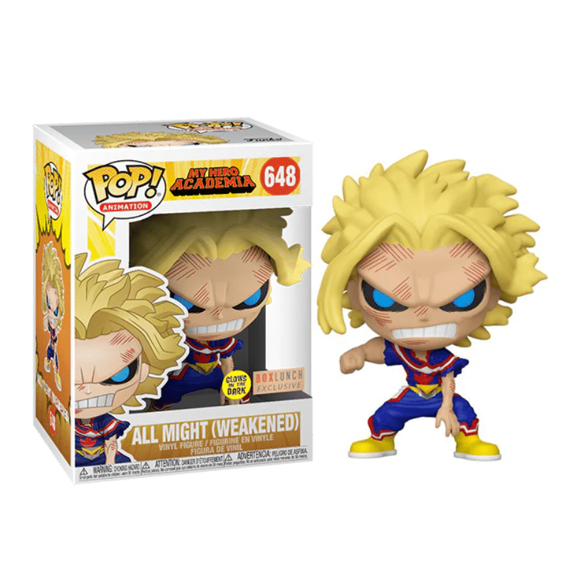 Funko Pop My Hero Academia All Might (Weakened) GITD BoxLunch Exclusive