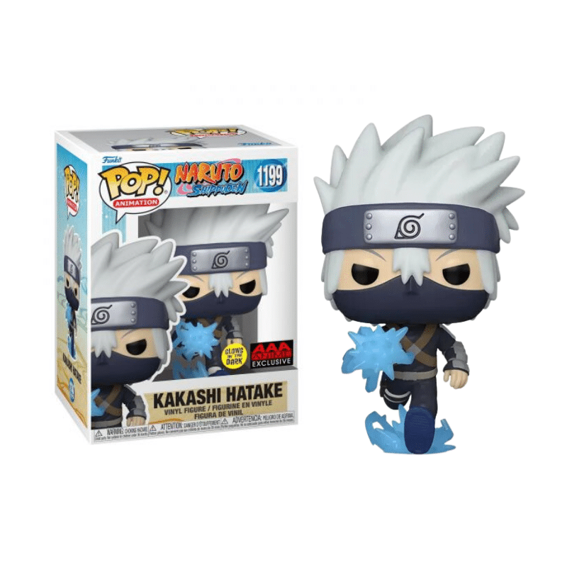 Funko Pop! Animation Naruto: Shippuden Young Kakashi Hatake with Chidori GITD #1199 AAA ANIME EXCLUSIVE