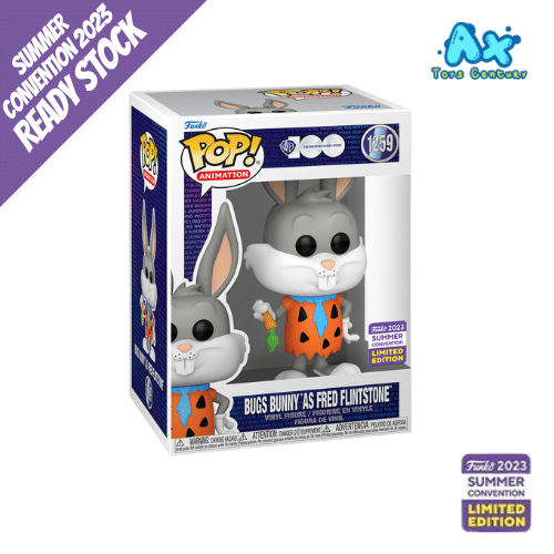 Funko POP Bugs Bunny as Fred Flintstone Summer Convention 2023 Share Sticker