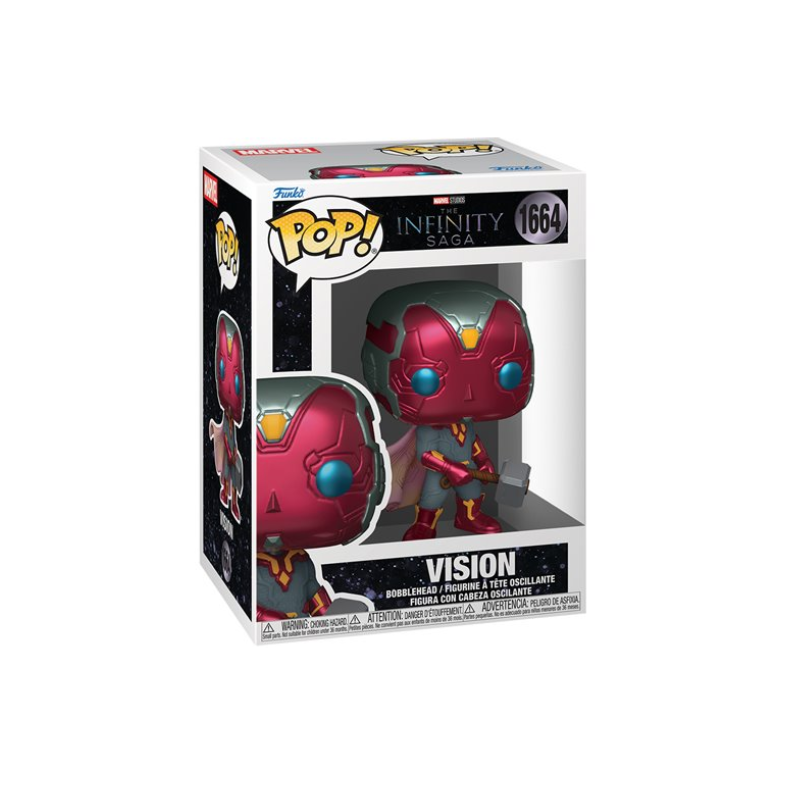 Funko POP Marvel MCU Archives Vision with Mjolnir