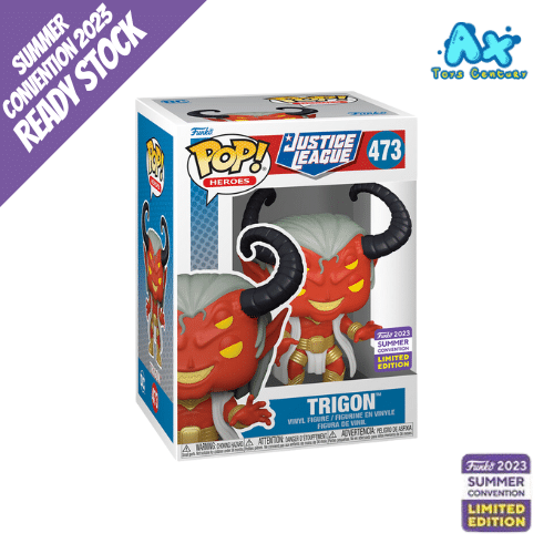 Funko POP Justice League Trigon Summer Convention 2023 Share Sticker