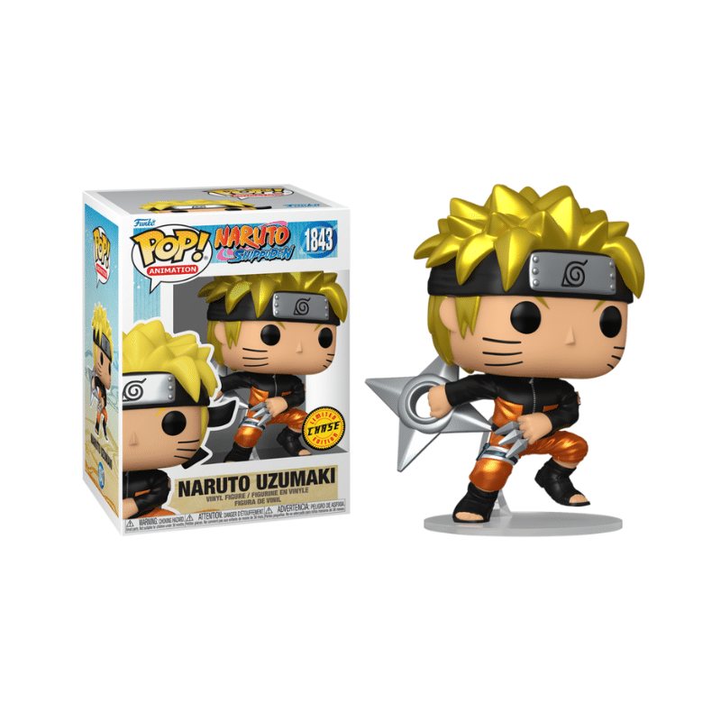 Funko Pop Naruto: Shippuden - Naruto Uzumaki with Kunai & Shuriken Chase