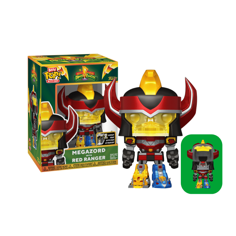 Funko Pop Power Rangers Bitty Pop! Bitty Bot Megazord with Red Ranger