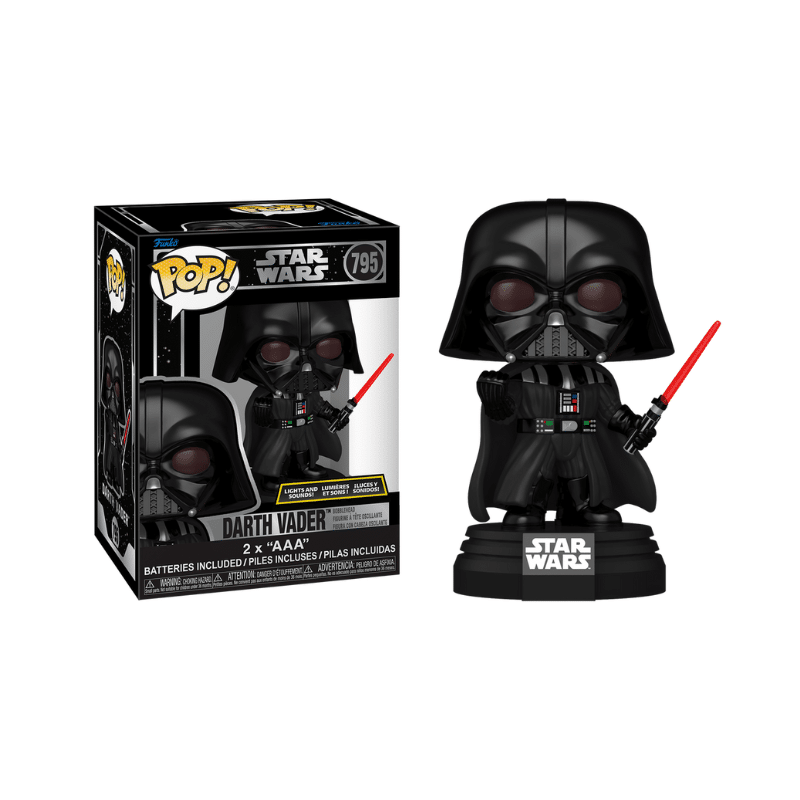 Funko Pop Star Wars Pop! Lights and Sounds Darth Vader with Lightsaber