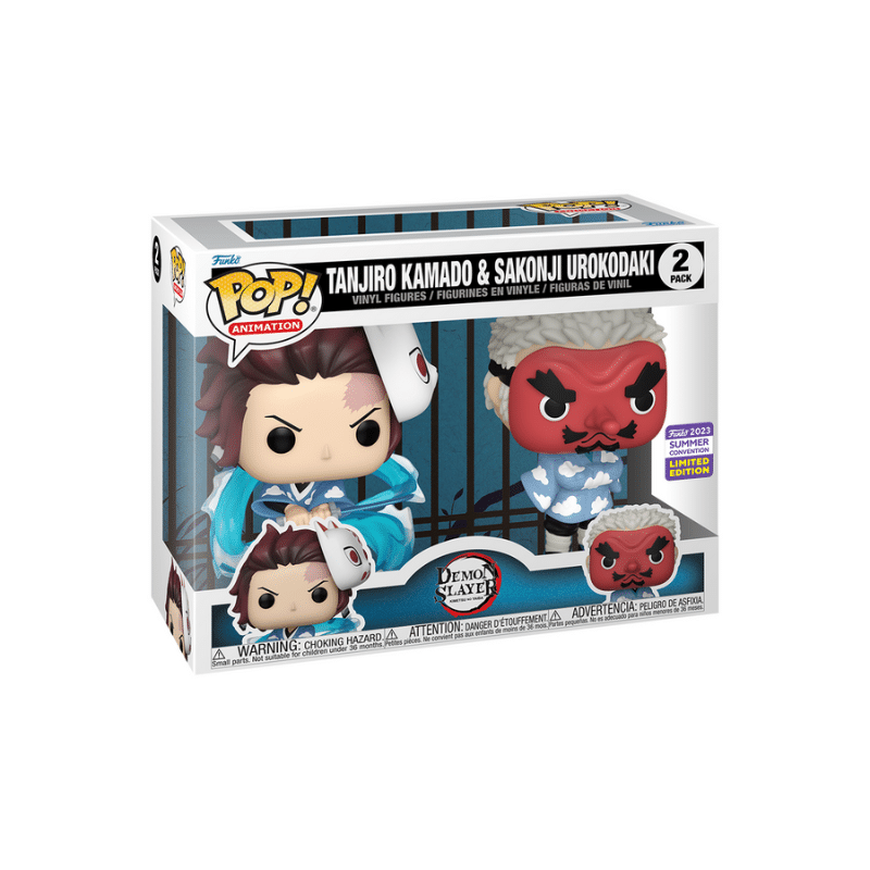Funko POP Demon Slayer Tanjiro & Sakonji 2 Pack Summer Convention 2023 Share Sticker