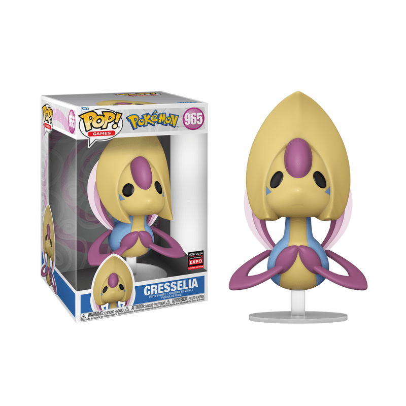 Funko Pop Pokemon Jumbo 10” Cresselia Expo 2024 Shared Sticker