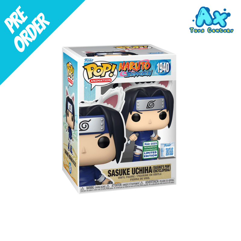 Funko POP Naruto Shippuden Sasuke Uchiha (Sasuke's Paw Encyclopedia)  2025 Wondrous Convention
