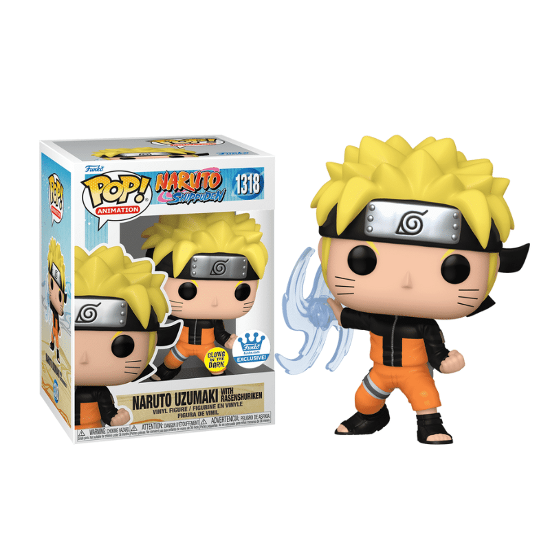 Funko Pop Naruto Shippuden Naruto Uzumaki with Rasenshuriken GITD Funko Exclusive