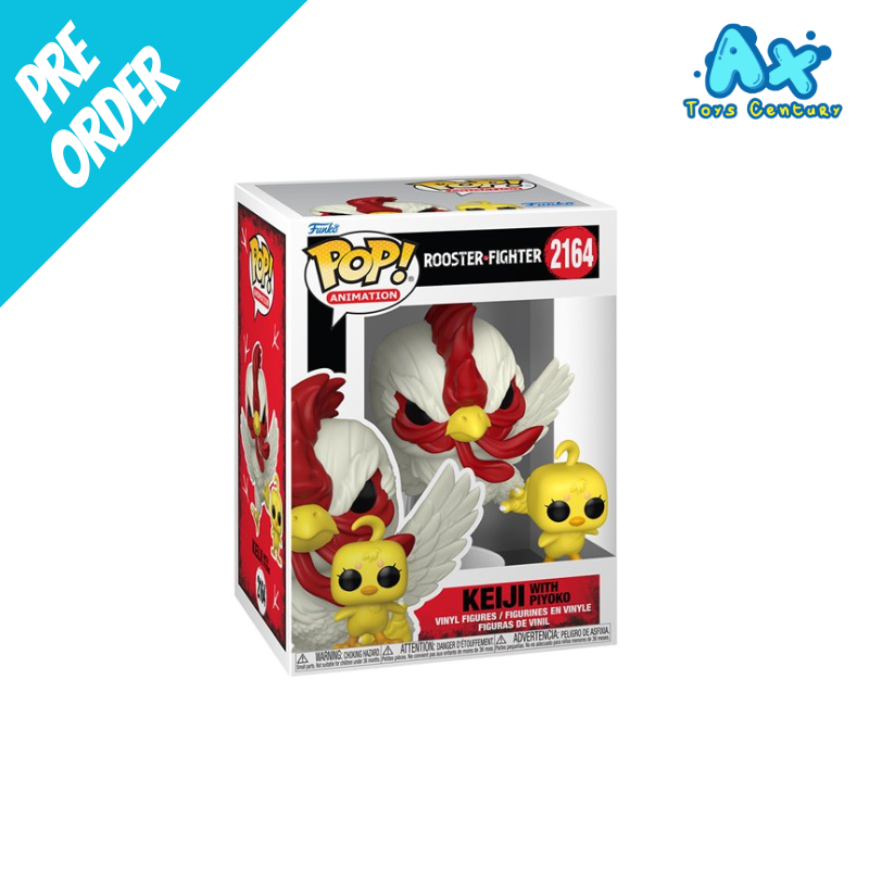 Funko Pop Rooster Fighter Keiji with Piyoko Figure and Buddy