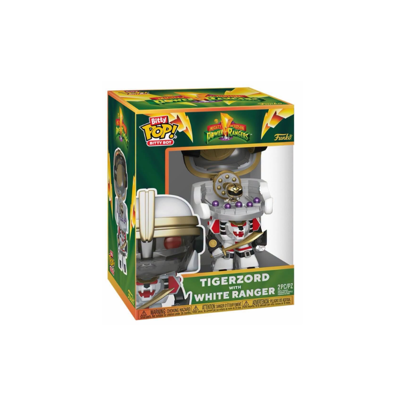 Funko POP Bitty Power Ranger Tigerzord as White Ranger Bitty