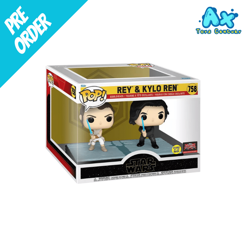 Funko Pop Star Wars Moments: Star Wars Kylo and Rey GITD Target Con Exclusive